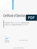 Shreyas Bhat Hired Certificate PDF