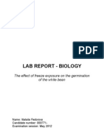 Bio Lab Report Germination