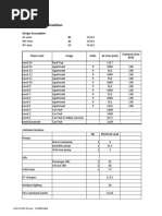 Electrical Load Calculation: Design Assumption