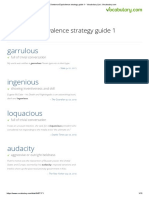 Sentence Equivalence Strategy Guide 1 - Vocabulary List