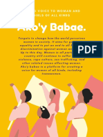 Ako'y Babae.: Giving Voice To Woman and Girls of All Kinds