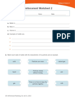 Reinforcement Worksheet 2 Unit 3