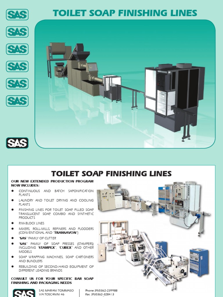 SAS Bar Soap Finishing Lines Overview | PDF | Lifestyle