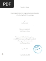 Engagement psychologique et bien-être personnel 