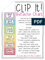 Behavior Chart: Clip It!