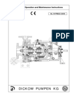 Dickow Pumpen KG: Installation, Operation and Maintenance Instructions