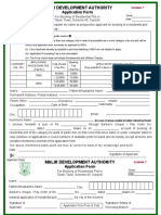 Malir Development Authority: Application Form