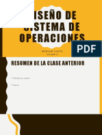 Diseño de Sistema de Operaciones - Clase 2