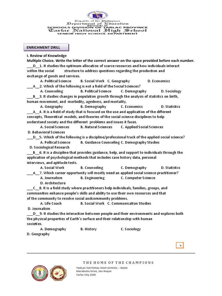 Social Science Exam Prep | PDF | Social Science | Science