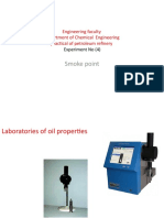 Smoke Point: Engineering Faculty Department of Chemical Engineering Practical of Petroleum Refinery