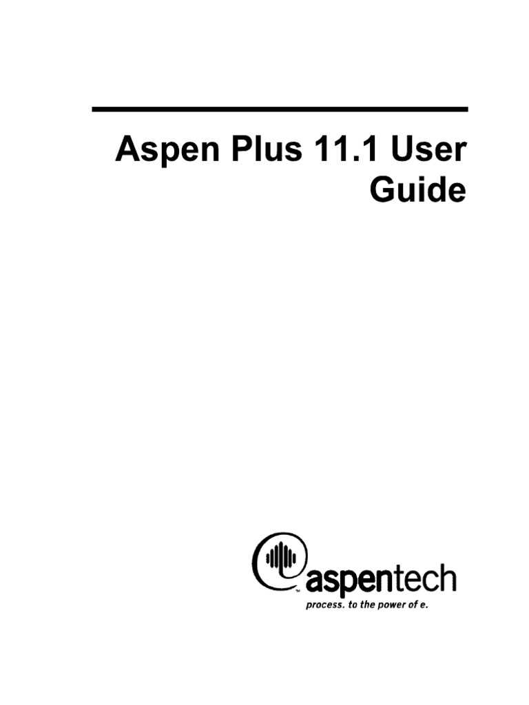 Aspen Plus 11.1 User Guide PDF Keyboard Shortcut Trademark