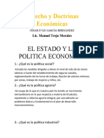 El Estado y La Politica Economica (Tercera Parte)