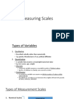 Measurement Scales 27