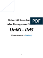 Universiti Kuala Lumpur Intra Management System: Unikl-Ims