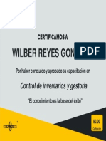 Wilber Reyes Gonzalez: Control de Inventarios y Gestoria