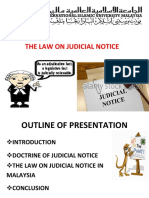 Topic 3 Judicial Notice