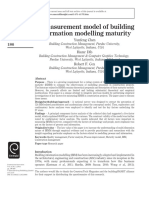 A Measurement Model of Building Information Modelling Maturity