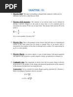 Chapter - 01: Electric Field