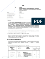CBF - IVC - Sílabo - Banca de Inversión - 2020.1