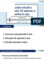 01 - Situația Actuală A Educației TIC Aplicate Și Online În Jeju