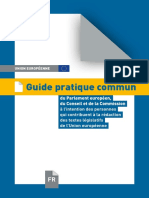Guide Pratique Commun Pour La Rédaction Des Actes Législatifs de l'U.E
