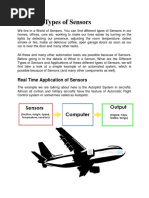 Different Types of Sensors