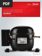 Danfoss Light Commercial Refrigeration Compressors: Gd30Fdc