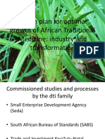 Action Plan For Optimal Growth of African Traditional Medicine: Industry and Transformation
