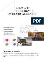 Advance Technology in Acoustical Design