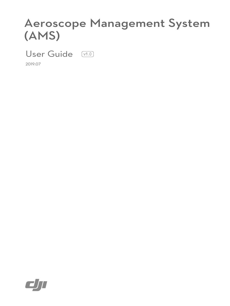 Aeroscope Management System (AMS) User Guide PDF Login Online