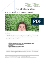 Six strategic steps for conducting a situational assessment