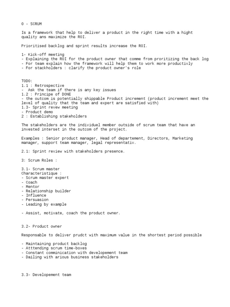 Scrum Master Pdf Scrum Software Development Software Engineering