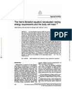 The Harris Benedict Equation Reevaluated - Resting Energy Requirements and Body Cell Mass