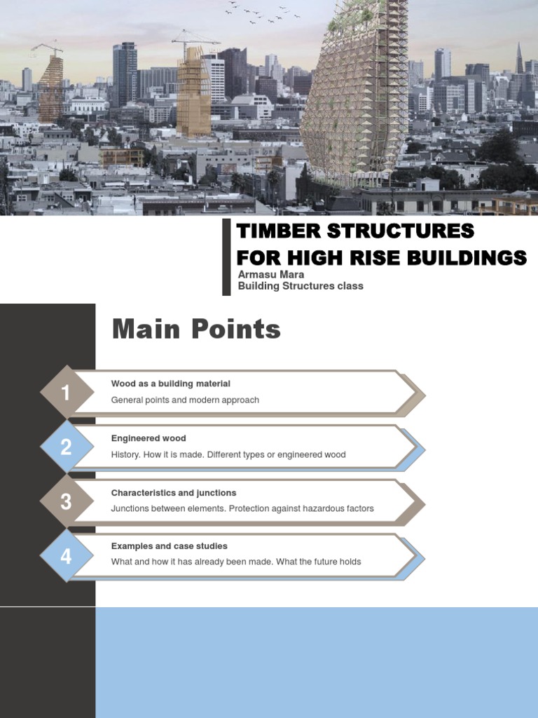 Timber Structures for High-Rise Buildings | PDF | Plywood | Wood