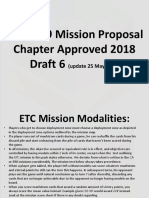 ETC 2019 Mission Proposal Chapter Approved 2018 Draft 6: (Update 25 May 2019)