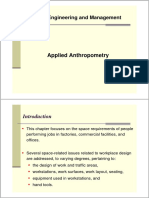 Applied Anthropometry: Industrial Engineering and Management