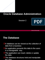 Oracle Database Administration: Session 2