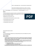 Ejercicios de Tarea Model MM1K MMSK MG1 MD1