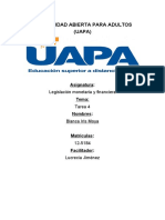 UAPA: Esquema de Instituciones Financieras