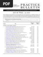 Clinical Practice Guideline - ACOG | PDF | Postpartum Period | Obstetrics