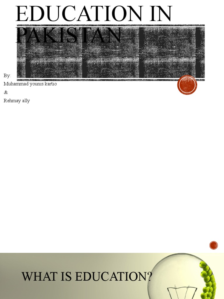 Education and Literacy in Pakistan | PDF | Schools | Literacy