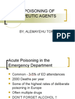 Acute Poisoning of Therapeutic Agents: by Alemayehu Toma