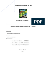 Factores de Produccion Agricola y Rotacion de Cultivos PDF