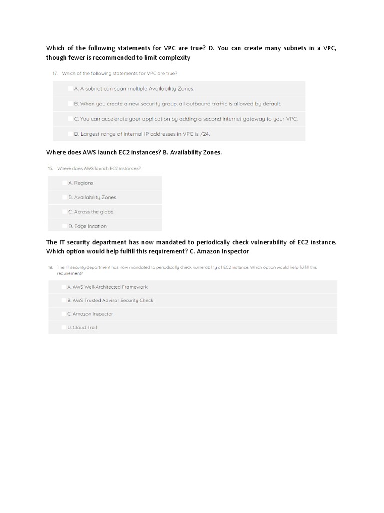 VPC, EC2, S3, Auto Scaling best practices PDF Amazon  Services