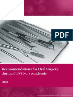 Oral surgery guidelines during COVID-19