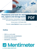 CCUS Standardisation Developments - CO2MPRISE Workshop