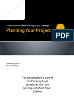 Planning Your Project: A Short Overview of The Planning Stages and Steps