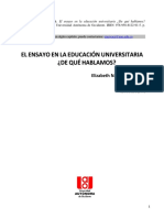 El Ensayo en La Educacion Universitaria PDF