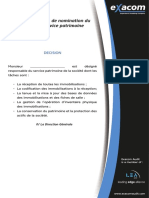 Modele Decision de Nomination PDF