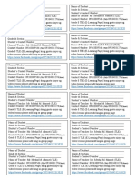 Grade 8 TLE e-Learning contact sheet